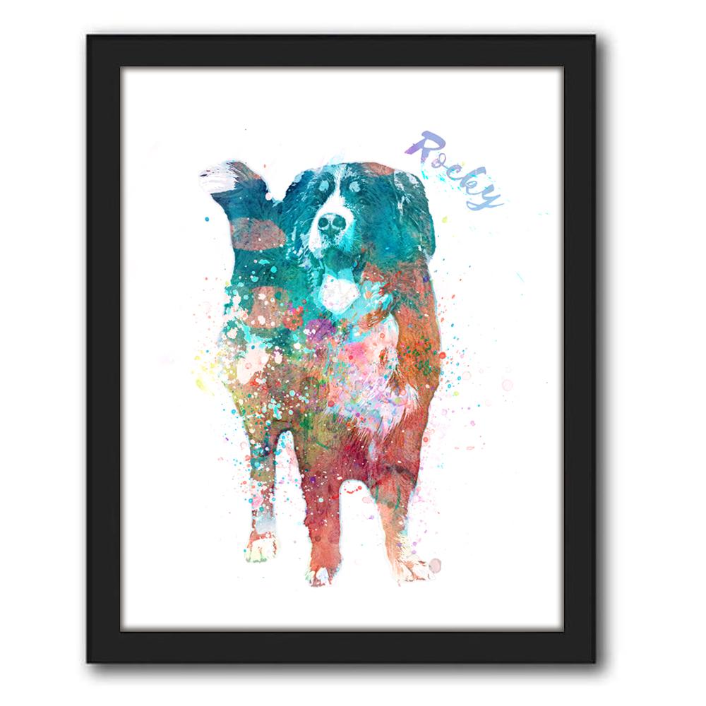 1000x1000 Bernese Mountain Dog Gift Personal Prints Personalized Pet Art