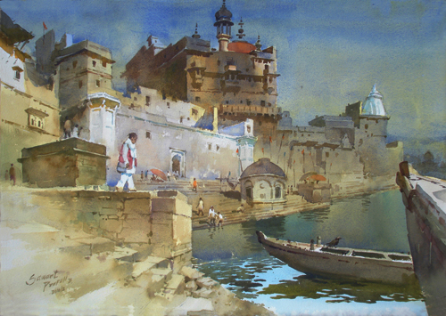 500x355 Landscape Paintings In Watercolor By Prafull Sawant