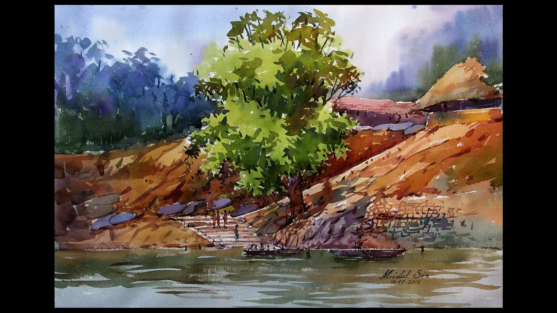 1920x1080 Watercolor Landscape Painting Best Of Watercolor Landscape