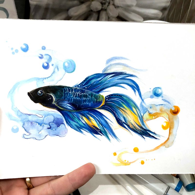 800x800 Betta Fish By Lucky978