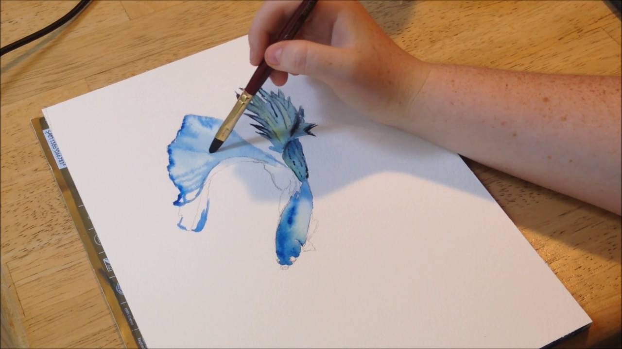 1280x720 Betta Watercolor Tutorial