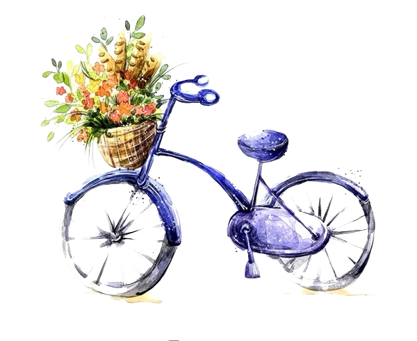 600x491 Bicycle Watercolor Painting Drawing Gratis