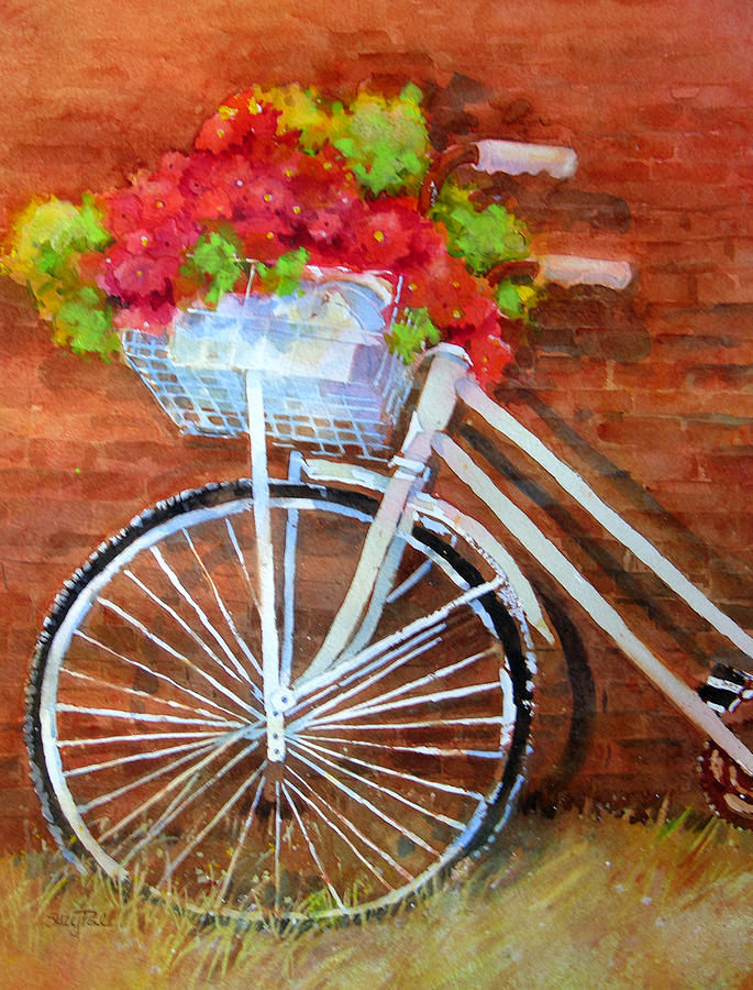 685x900 Bike Painting By Suzy Pal Powell