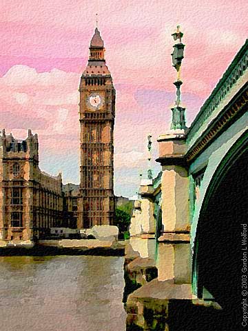 360x480 Big Ben (Watercolor) Photo