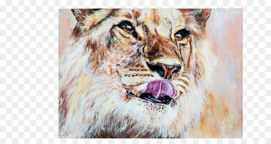900x480 Lion Watercolor Painting Artist