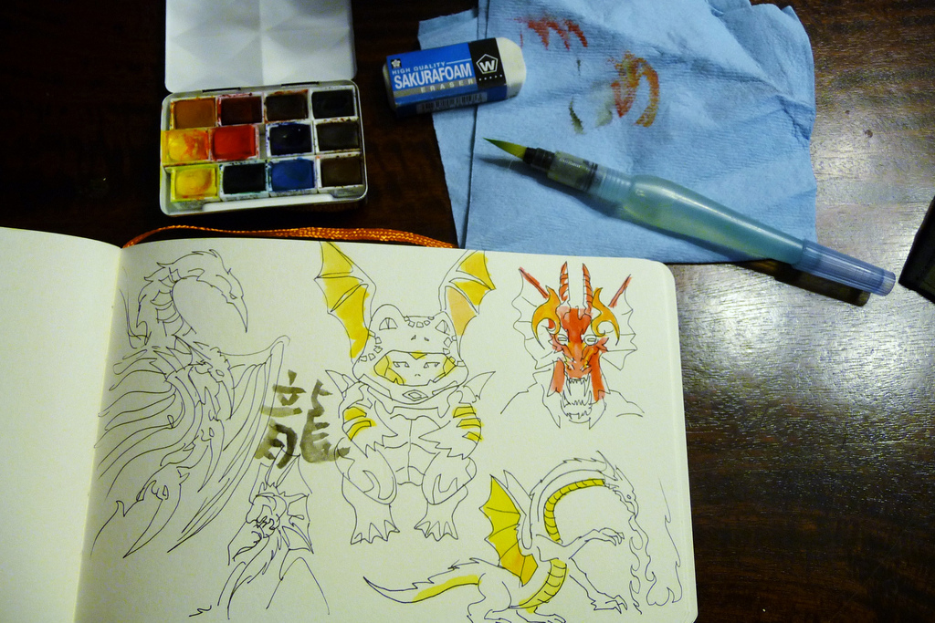 1024x683 Bijou Watercolor Box Waterbrushand Handbook Journal 1