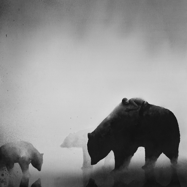 765x765 Breathtaking Black And White Watercolor Paintings Of Children With