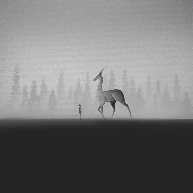 640x640 Balancing Black And White In Watercolor That Creative Feeling