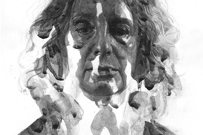 670x447 Intriguing Graphite And Watercolor Portraits By Thomas Cian