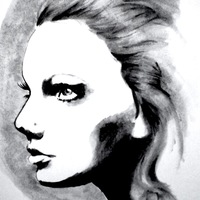 200x200 Legiti[Mint] Designs Black And White Watercolor Portrait