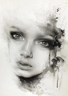 236x331 Artworks By Mekhz Portraits Artwork, Watercolor