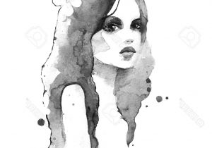 300x210 Black And White Watercolor Paintings Painting Portrait