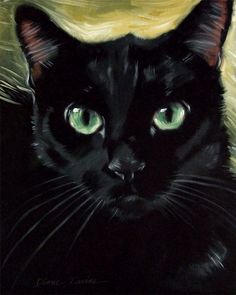 236x295 Black Cat Watercolor Painting Watercolor Portraits