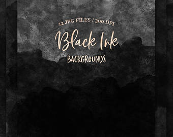 340x270 Black Watercolor Etsy