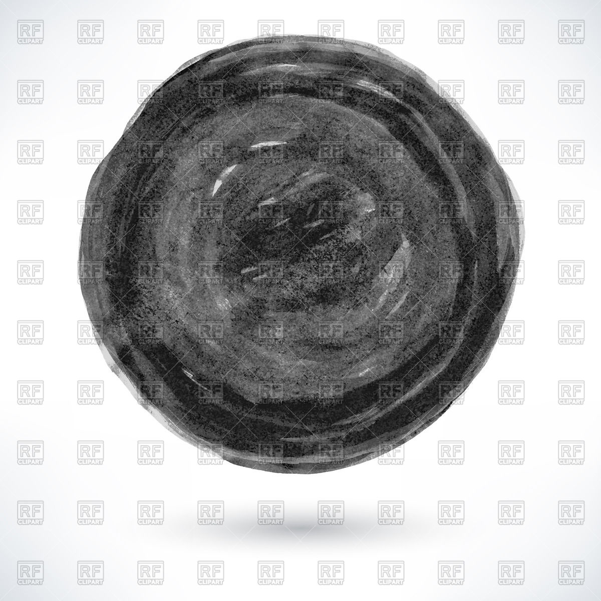 1200x1200 Black Watercolor Circle Vector Image Vector Artwork Of Design