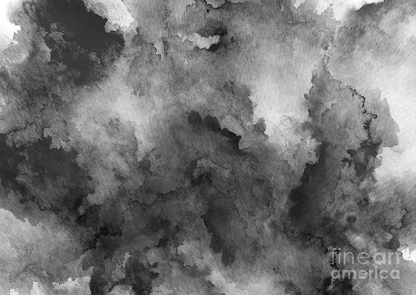 599x426 Ink Style Of Black Watercolour Texture Art Print By Liffy En