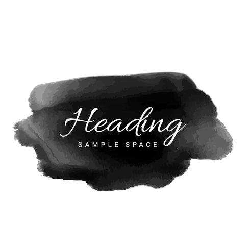 490x490 Black Watercolor Hand Paint Stain Vector Design Illustration