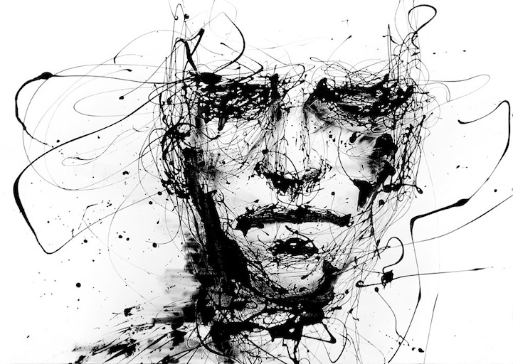 721x512 Powerful Dripping Paint Portraits By Agnes Cecile