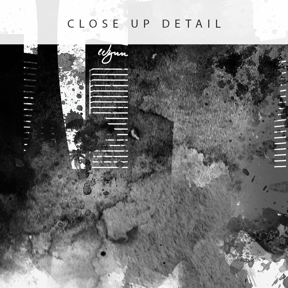 1000x1000 Las Vegas Skyline, Black Amp White Watercolor Print Dead Good Art