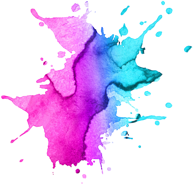 624x595 Pink Purple Watercolor Colour Blue Paint Splatter Freet