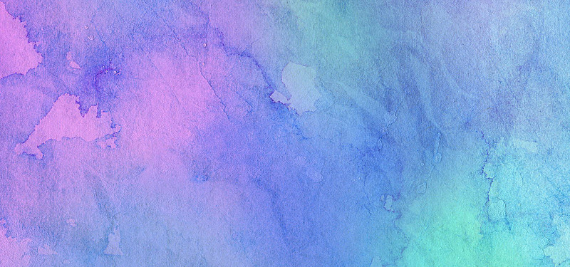 800x375 Blue And Purple Watercolor Poster Shading Background, Watercolor