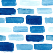 174x173 Blue Indigo Watercolor Abstract Boho Bohemian White Watercolour