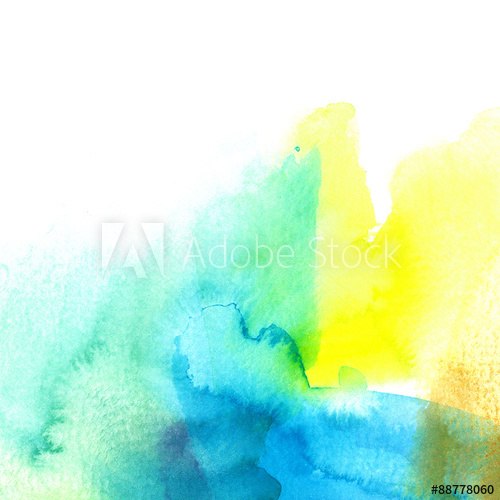 500x500 Abstract Blue And Yellow Watercolor Background Divorce Vector