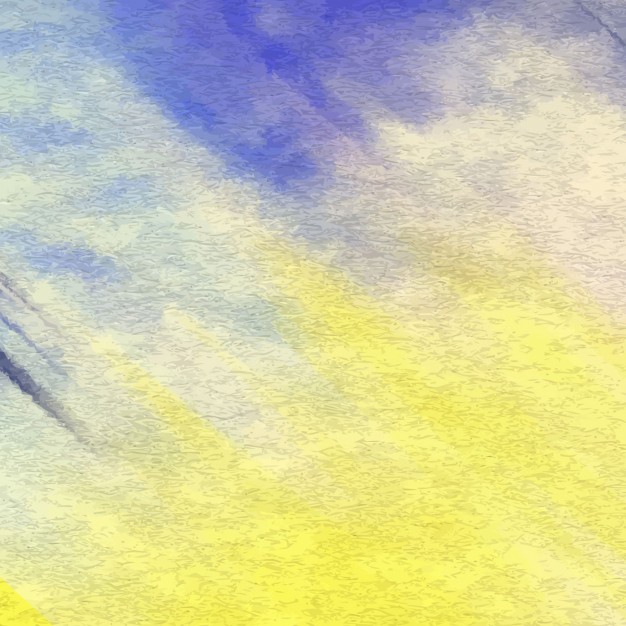 626x626 Abstract Yellow And Blue Watercolor Texture Vector Free Download