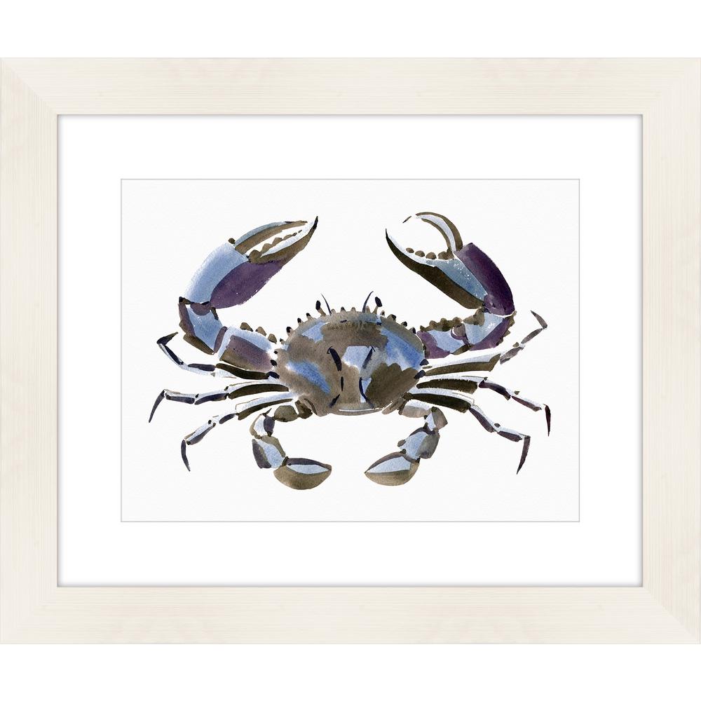 1000x1000 Melissa Van Hise 25 In. X 21 In. Watercolor Blue Crab Framed