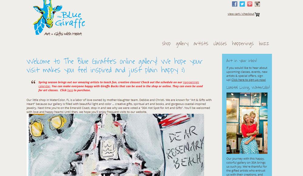 999x581 Blue Giraffe Watercolor 30a