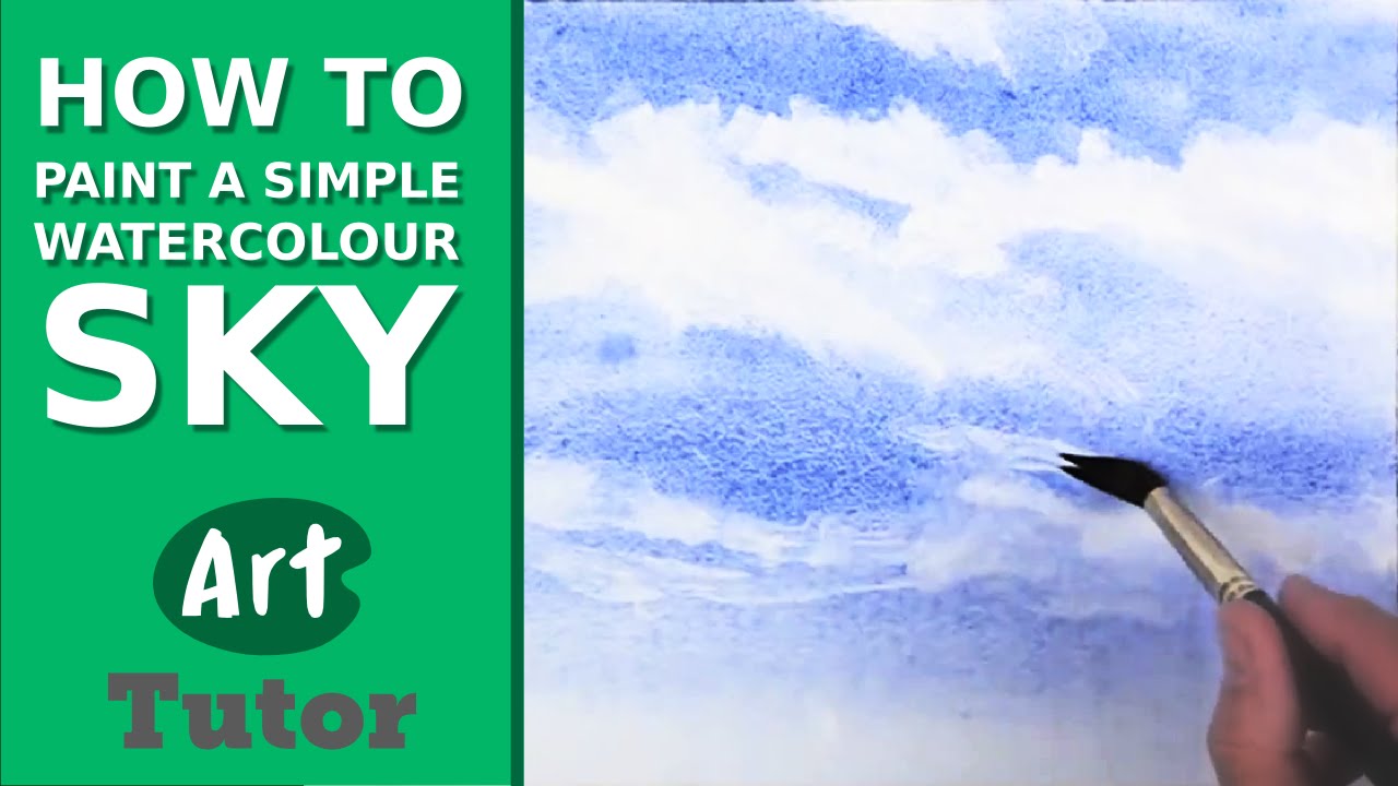 1280x720 How To Paint A Simple Watercolour Sky
