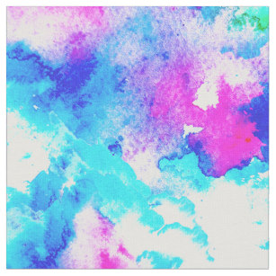 307x307 Blue Watercolor Fabric Zazzle.co.uk