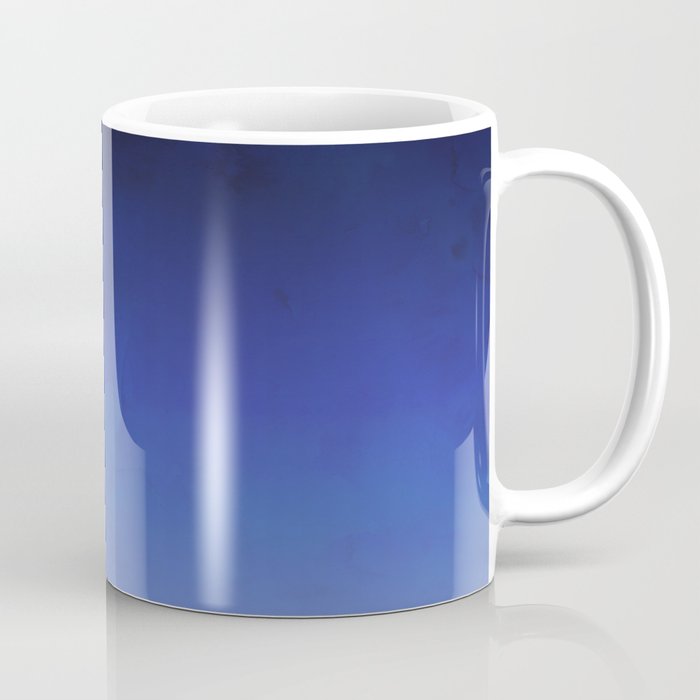 700x700 Modern Navy Blue Watercolor Ombre Gradient Fade Coffee Mug By