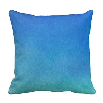 425x425 Zazzle Blue Watercolor Ombre Throw Pillow 16 X 16