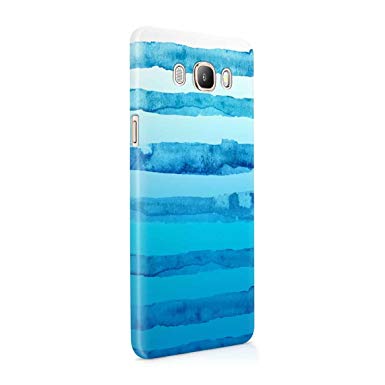 385x385 Sky Blue Watercolor Ombre Lines Hard Thin Plastic Phone Case Cover
