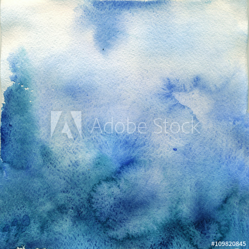 500x500 Delicate Blue Watercolor Ombre