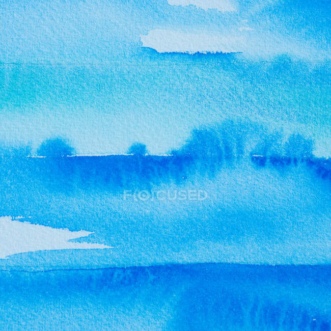 650x650 Blue Watercolor Wallpaper Surface, Copy Space Stock Photo