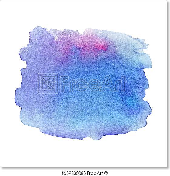 561x581 Free Art Print Of Wet Watercolor Wash. Abstract Water Color