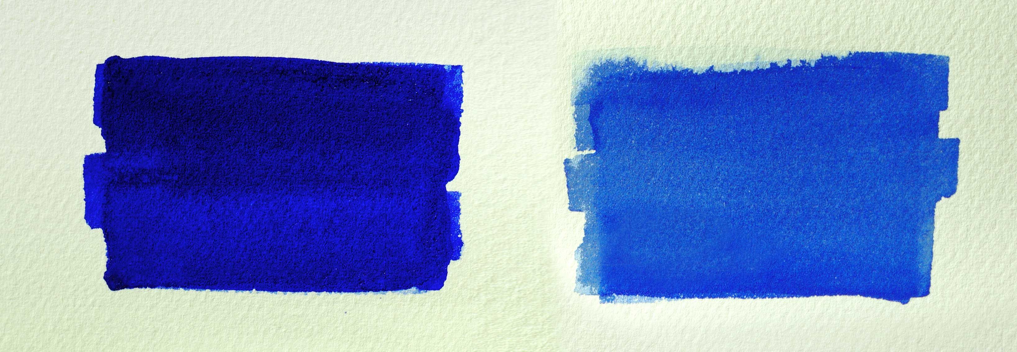 3273x1134 French Ultramarine And Cobalt Blue Watercolor