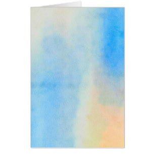 307x307 Blue Watercolor Wash Cards Zazzle