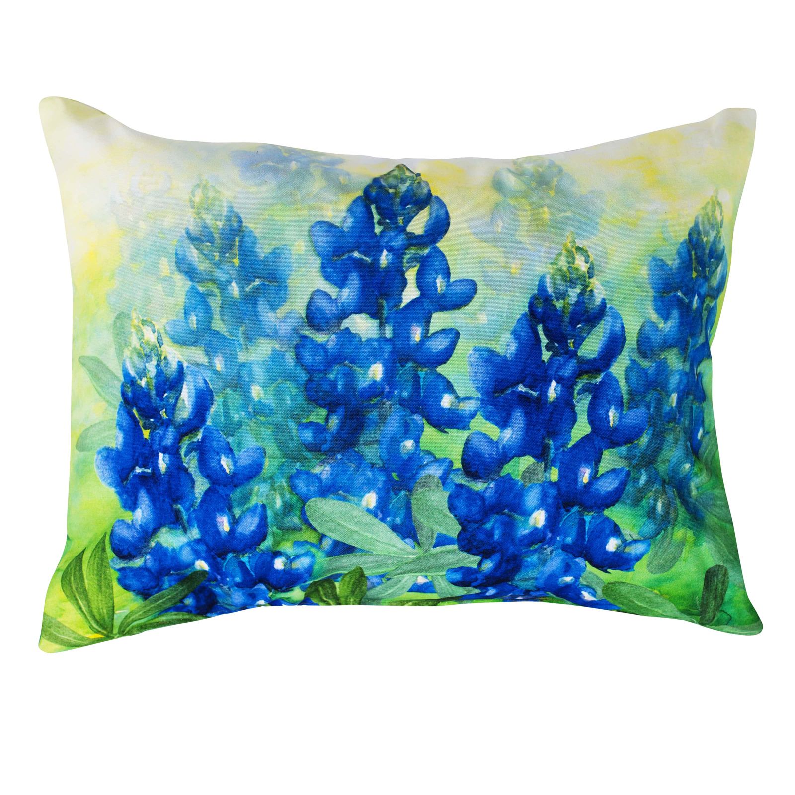1600x1600 Bluebonnet Watercolor Indooroutdoor Accent Pillow Texas Capitol