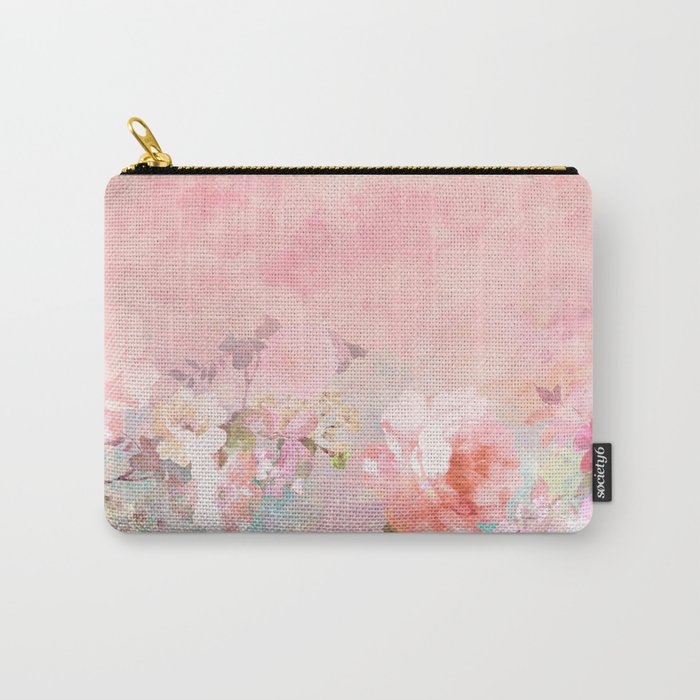 700x700 Modern Blush Watercolor Ombre Floral Watercolor Pattern Carry All