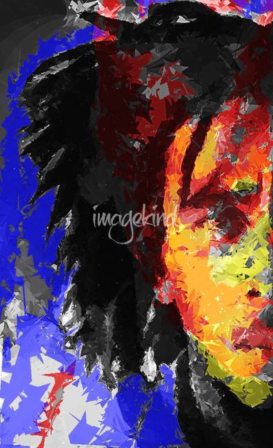 396x650 Stunning Bob Marley Watercolor Painting Reproductions For Sale