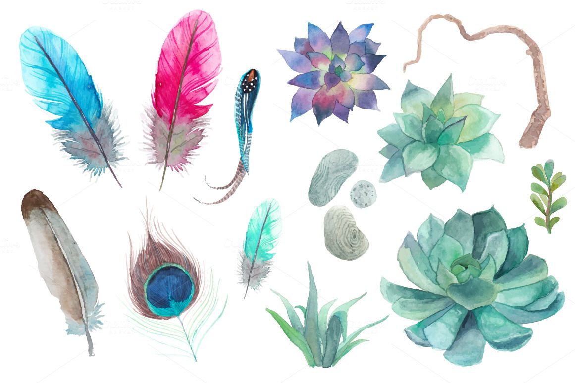 1161x773 Boho Watercolor By Eisfrei On Creative Market I Am An Artist