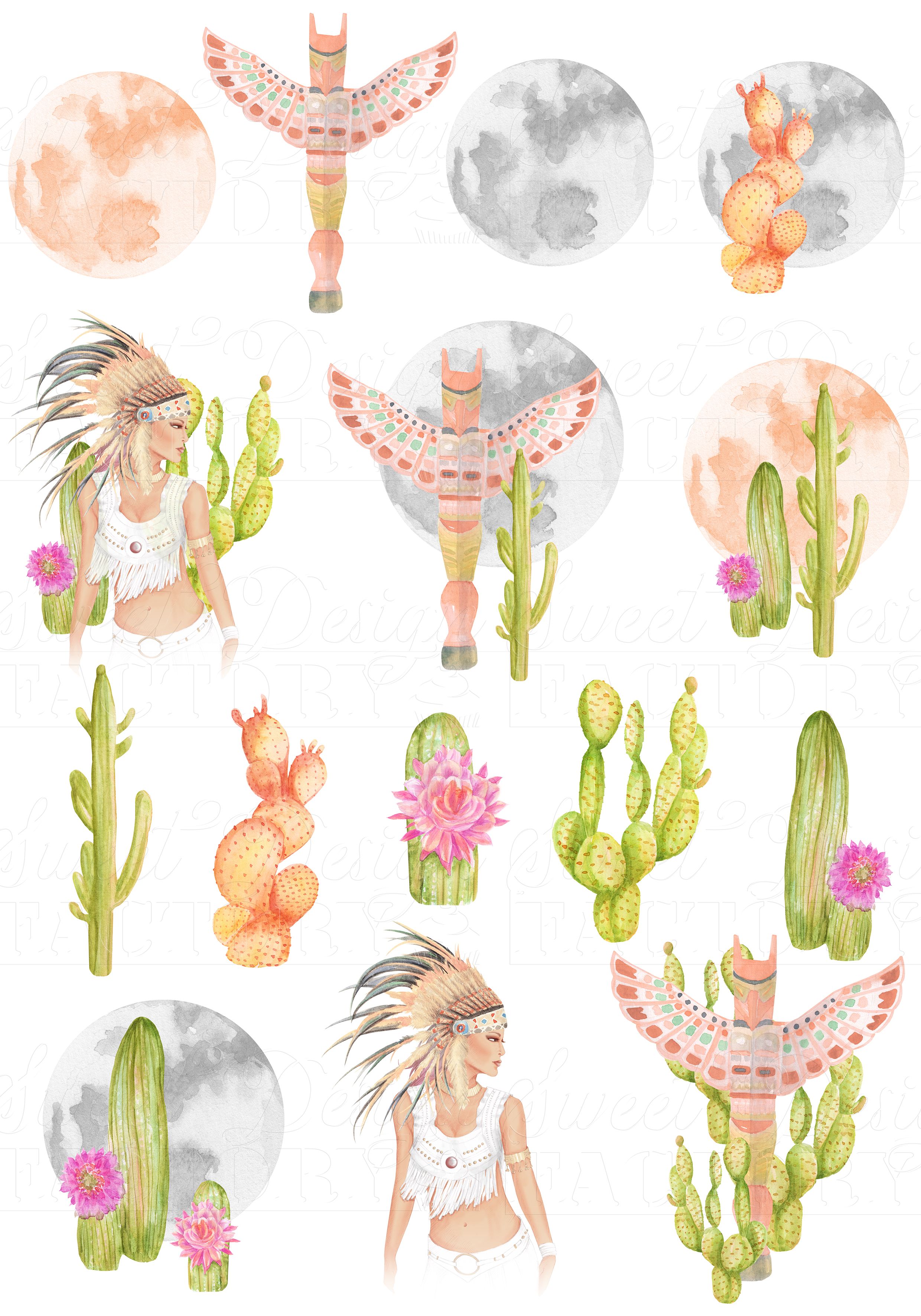 2480x3543 Boho Watercolor Cliparts Steemit