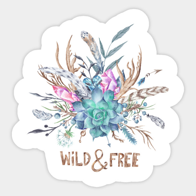 630x630 Wild And Free Boho Watercolor