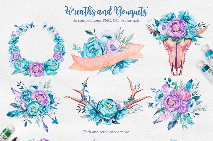 720x479 Beachy Boho Watercolor By Alex Green