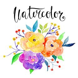 250x250 Watercolor Boho Flowers