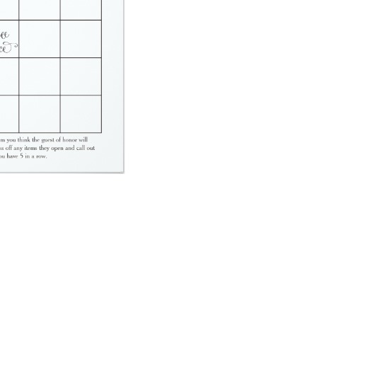 540x540 Boho Watercolor Flowers Shower Bingo Cards