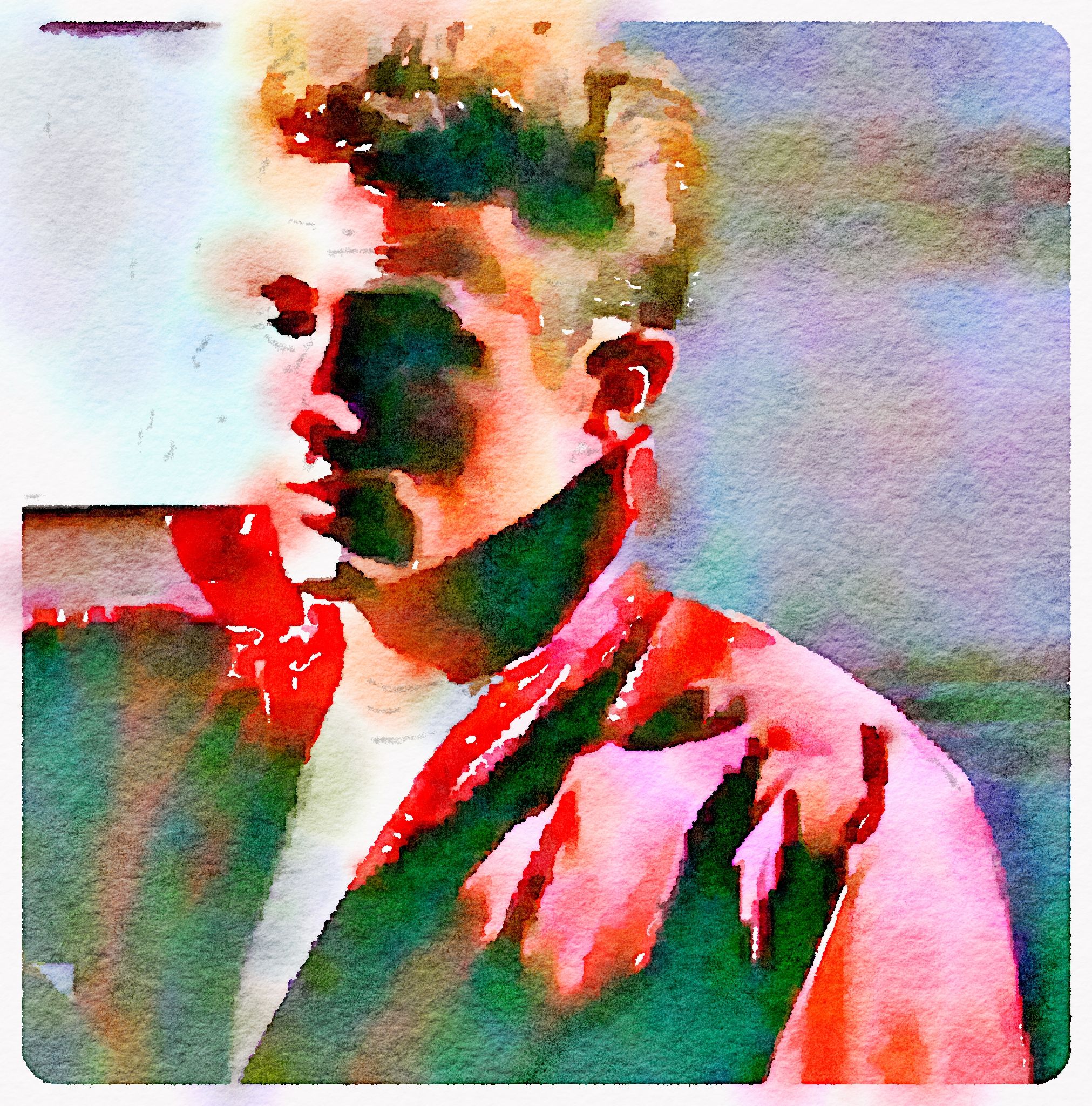 2023x2048 Bold Watercolor Version Of The Deaner James Dean